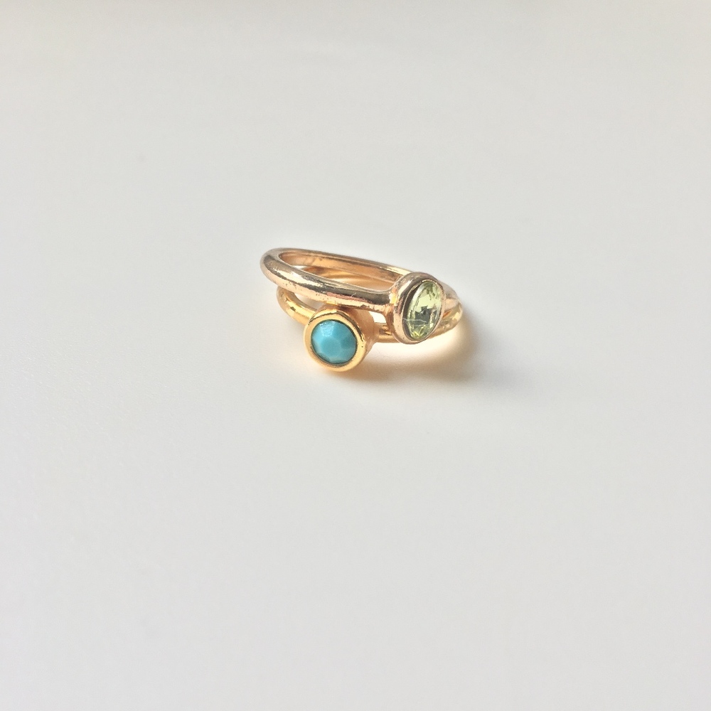 Blue and Green Rings